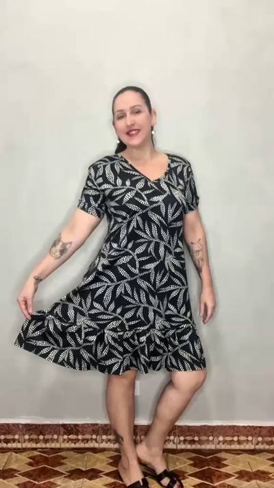 Vestido poliamida c/ elastano