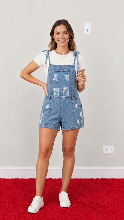 Macaquinho jeans (sem elastano)