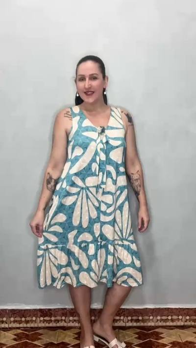 Vestido poliamida c/ elastano
