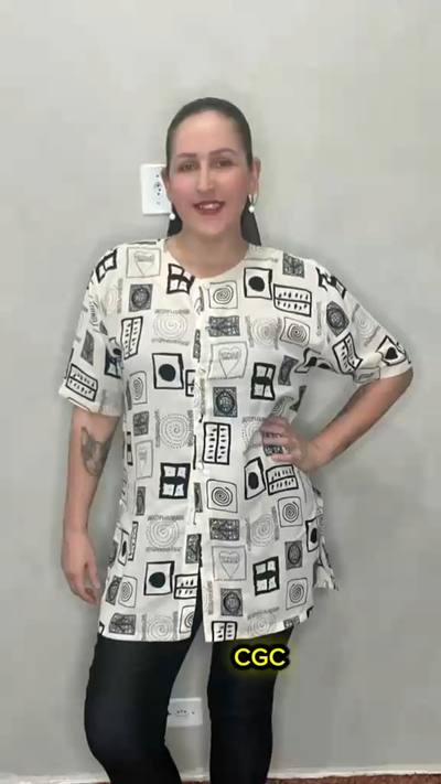 Camisa de crepe