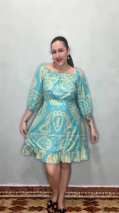 Vestido Kayla poliéster/forrado